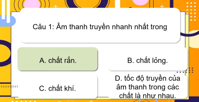 Game khởi động Khoa học 4 Bài 10