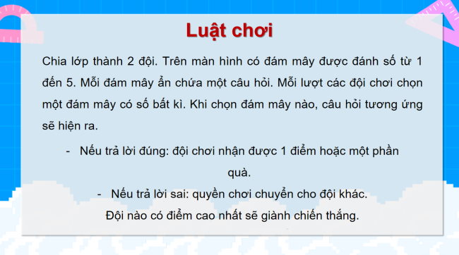 Game khởi động Khoa học 4 Bài 11