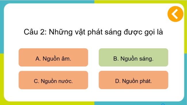 Game khởi động Khoa học 4 Bài 8