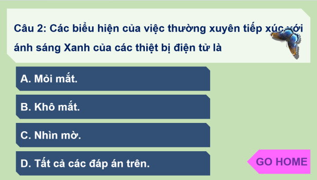 Game khởi động Khoa học 4 Bài 9