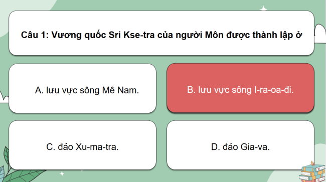 Game khởi động Lịch sử 6 Bài 12