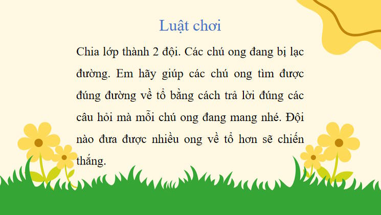 Trò chơi khởi động Tin học 7 Bài 3