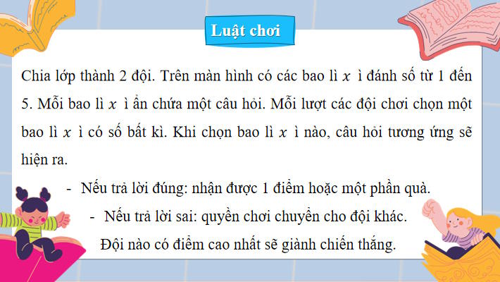 Trò chơi khởi động Công nghệ 7 Bài 12