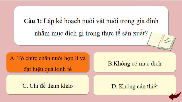 Trò chơi khởi động Công nghệ 7 Bài 13