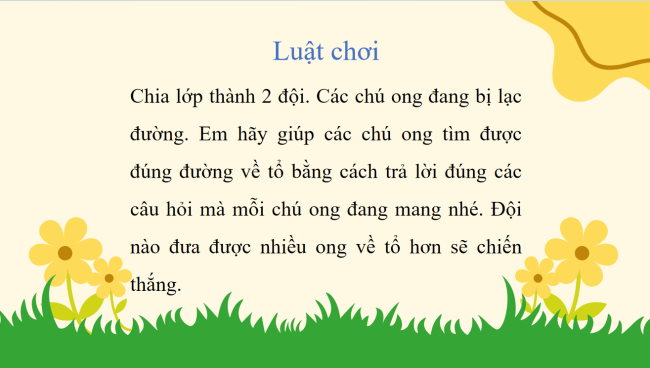Game khởi động Khoa học 4 Bài 21