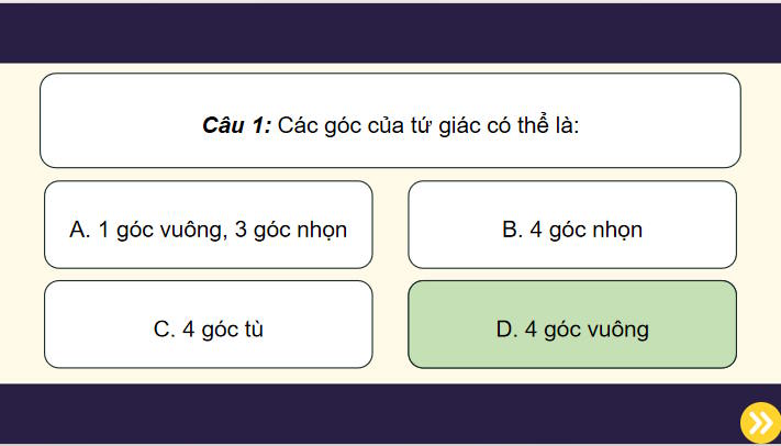 Trò chơi khởi động Toán 8 Bài 10