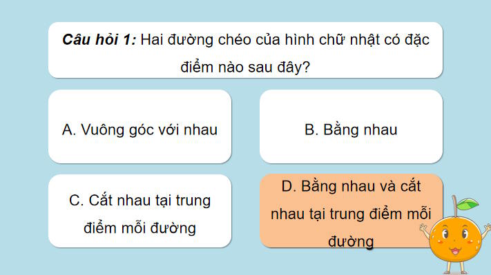 Trò chơi khởi động Toán 8 Bài 13