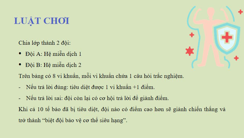 Trò chơi khởi động KHTN 7 Bài 11