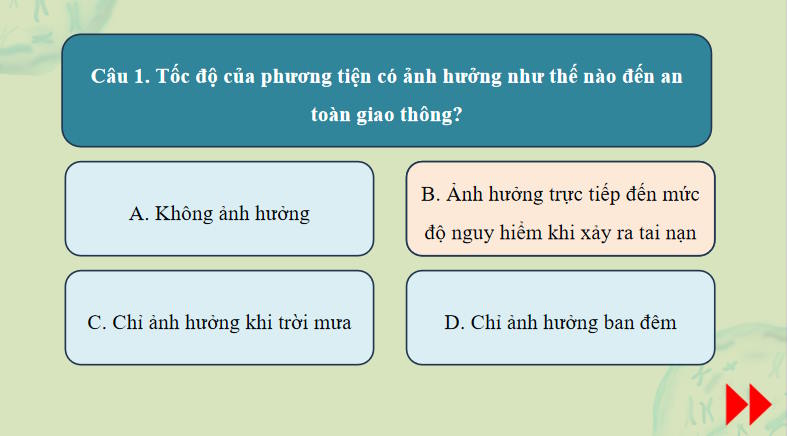 Trò chơi khởi động KHTN 7 Bài 11