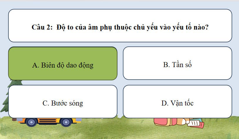 Trò chơi khởi động KHTN 7 Bài 12