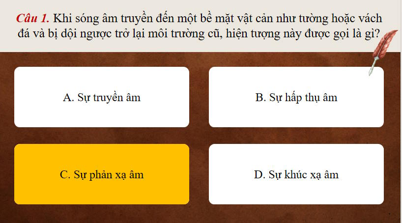 Trò chơi khởi động KHTN 7 Bài 14