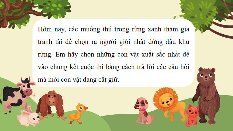 Trò chơi khởi động KHTN 7 Bài 3