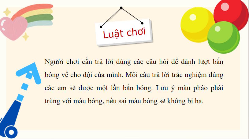 Trò chơi khởi động KHTN 7 Bài 6