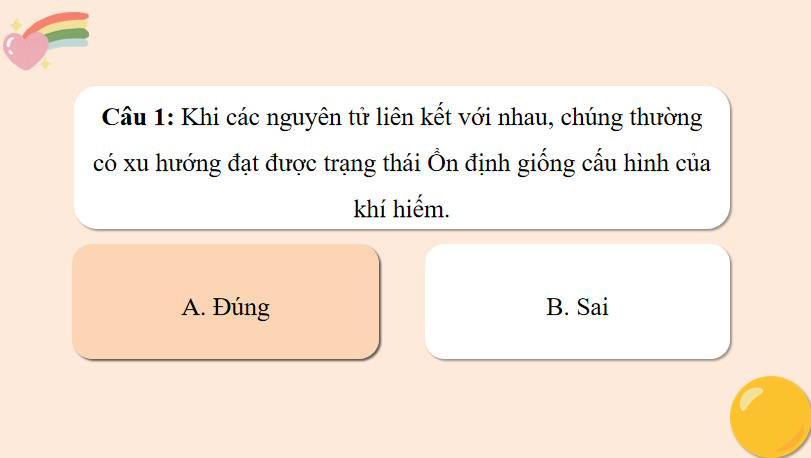 Trò chơi khởi động KHTN 7 Bài 6