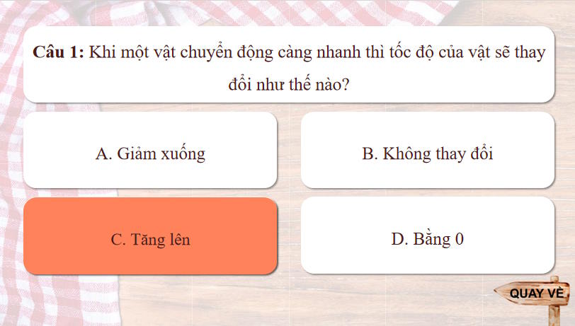 Trò chơi khởi động KHTN 7 Bài 8