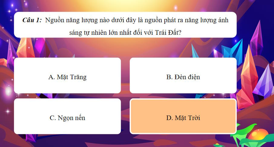 Game khởi động KHTN 7 Bài 15