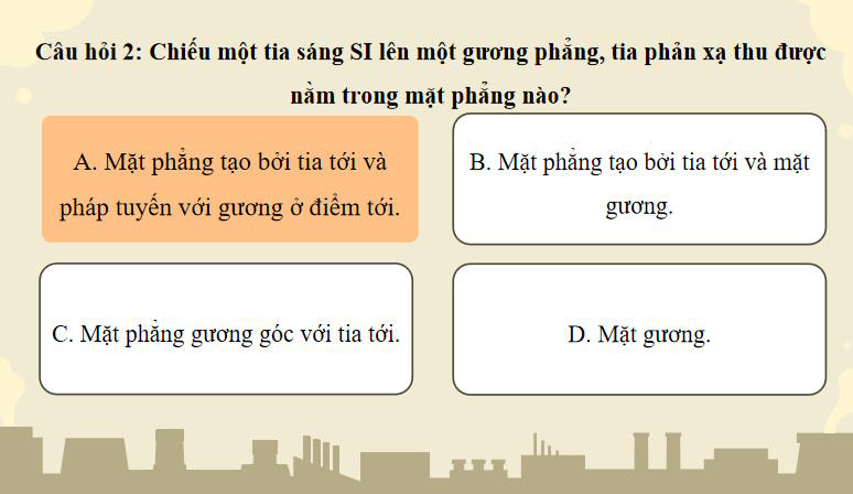 Game khởi động KHTN 7 Bài 16