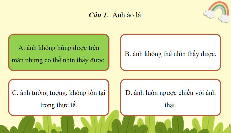 Game khởi động KHTN 7 Bài 17