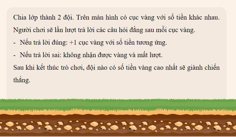 Game khởi động KHTN 7 Bài 18