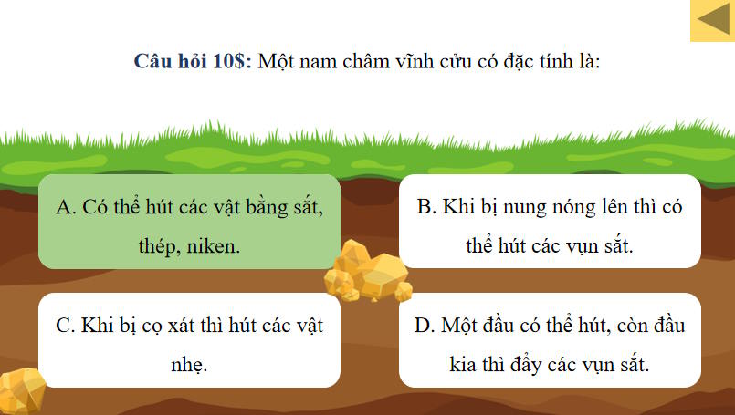 Game khởi động KHTN 7 Bài 18