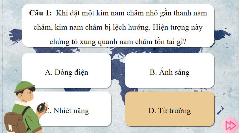 Game khởi động KHTN 7 Bài 19