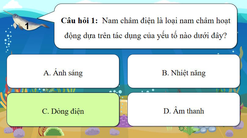 Game khởi động KHTN 7 Bài 20