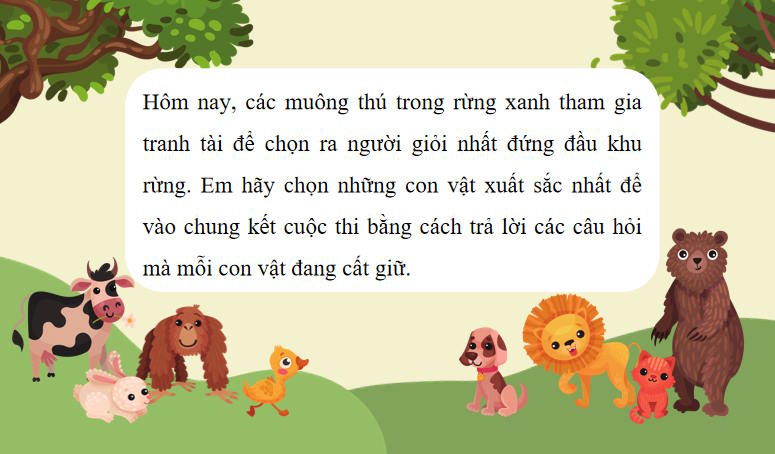 Game khởi động Khoa học tự nhiên 7 Bài 23