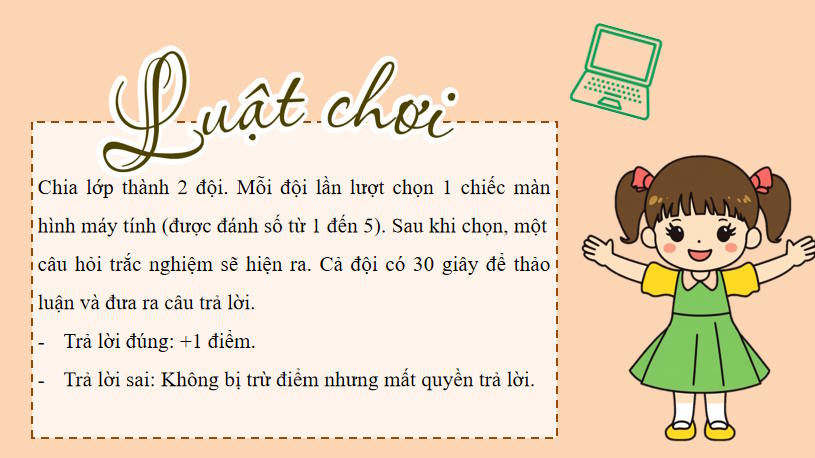 Game khởi động Khoa học tự nhiên 7 Bài 24