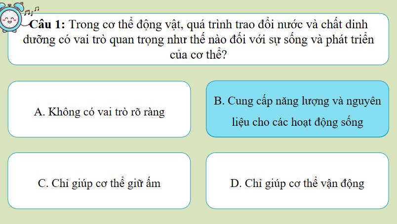 Game khởi động Khoa học tự nhiên 7 Bài 31