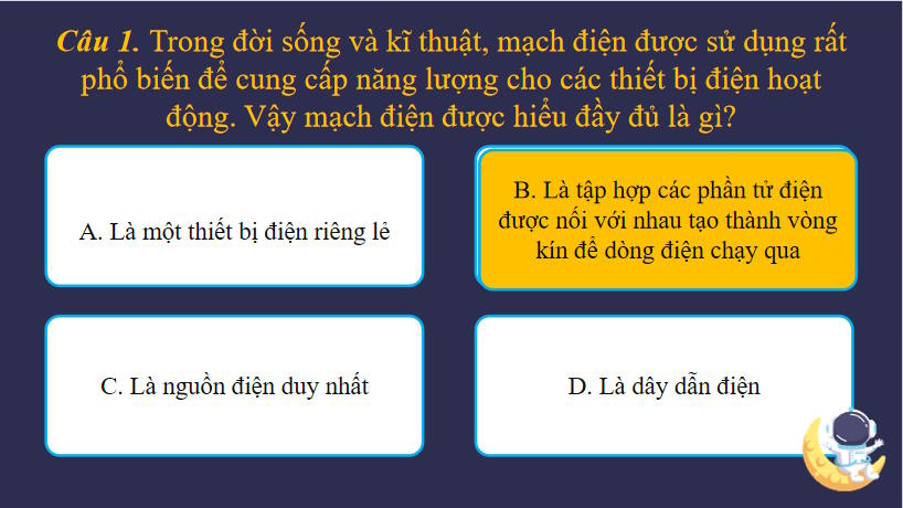 Trò chơi khởi động Công nghệ 8 Bài 14