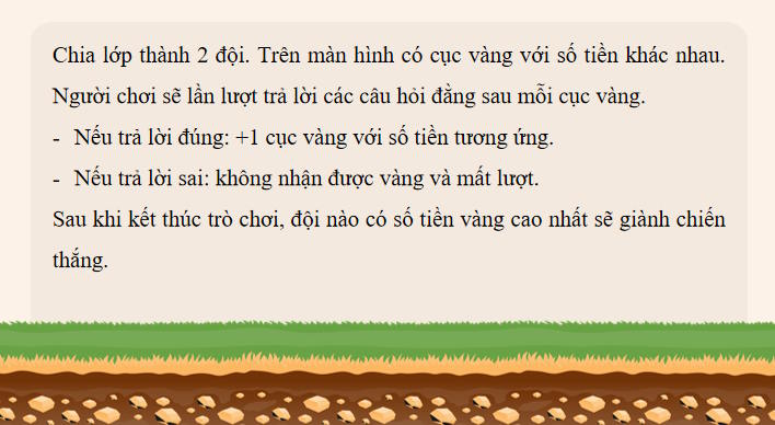 Trò chơi khởi động Công nghệ 8 Bài 6
