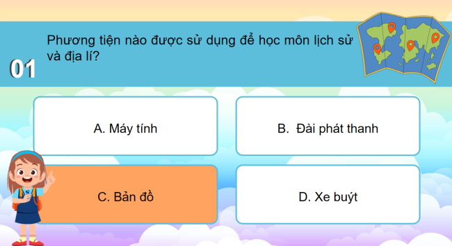 Game khởi động Lịch sử - Địa lí 4 Bài 1