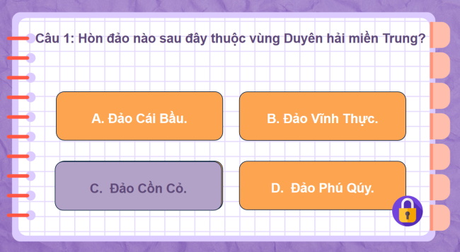 Game khởi động Lịch sử - Địa lí 4 Bài 16