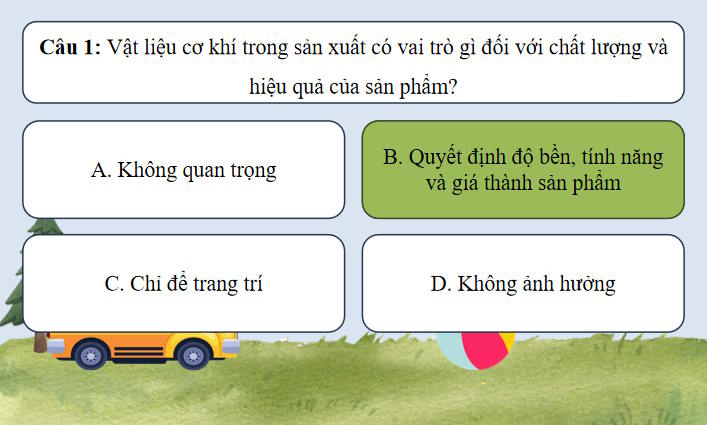 Trò chơi khởi động Công nghệ 8 Ôn tập chương 3