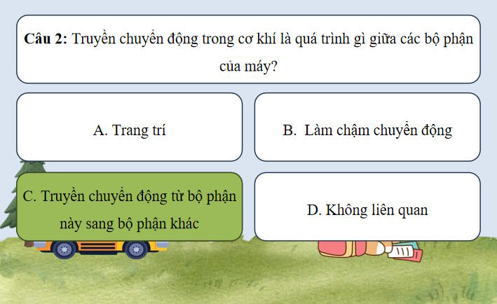 Trò chơi khởi động Công nghệ 8 Ôn tập chương 3