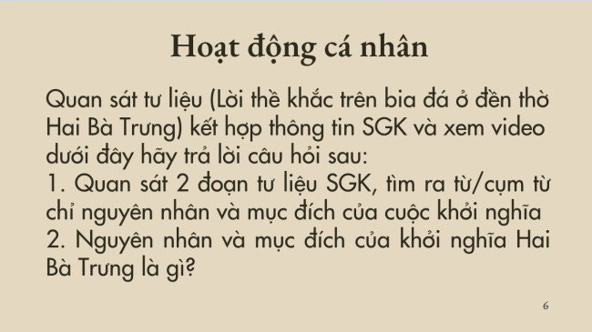 PowerPoint Lịch sử 6 Bài 16