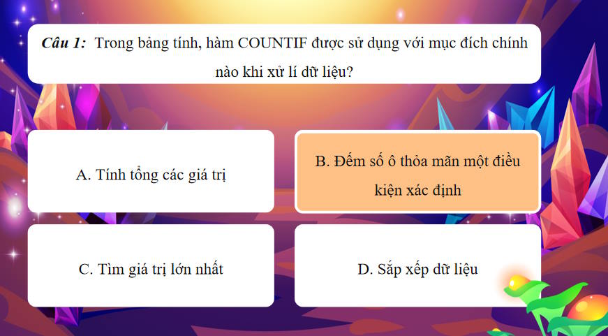 Trò chơi khởi động Tin học 9 Bài 10a: