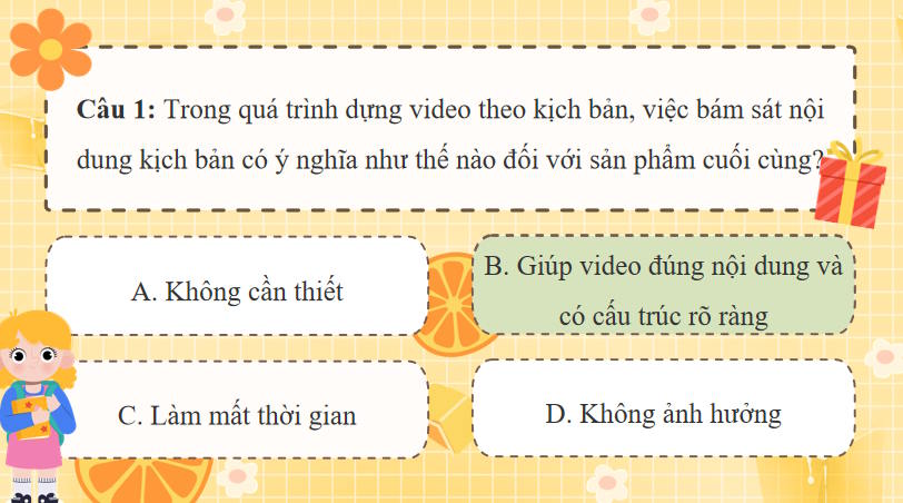 Trò chơi khởi động Tin học 9 Bài 11b: