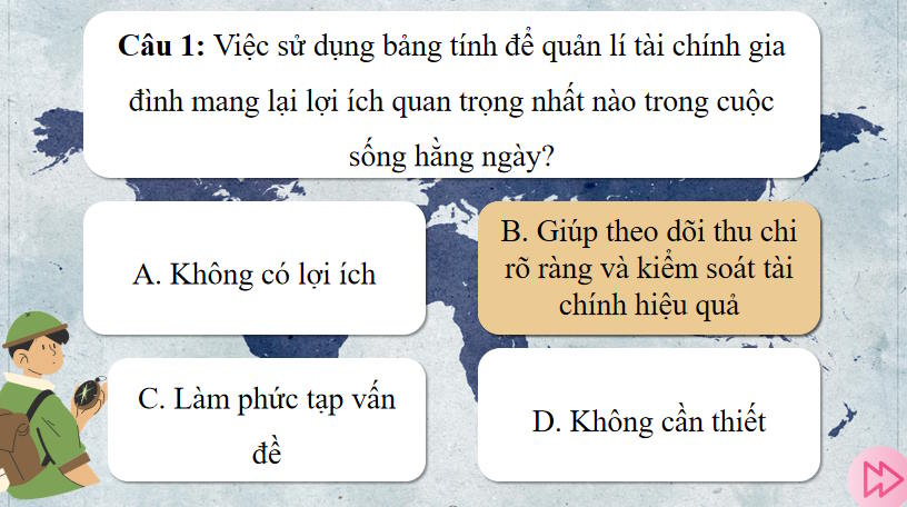 Trò chơi khởi động Tin học 9 Bài 13a:
