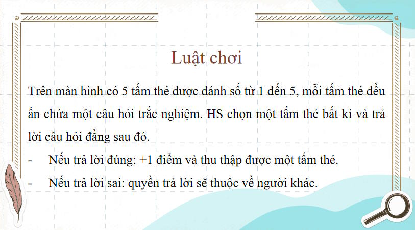 Trò chơi khởi động Tin học 9 Bài 13b: