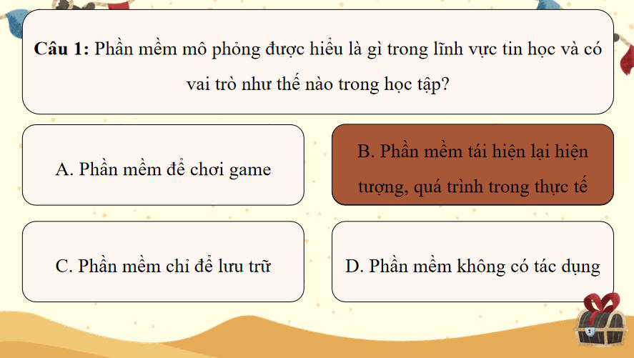 Trò chơi khởi động Tin học 9 Bài 5:
