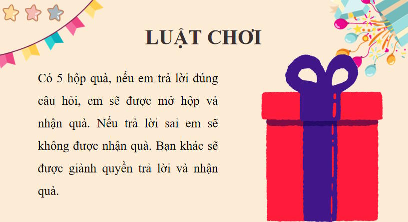 Trò chơi khởi động Tin học 9 Bài 6: