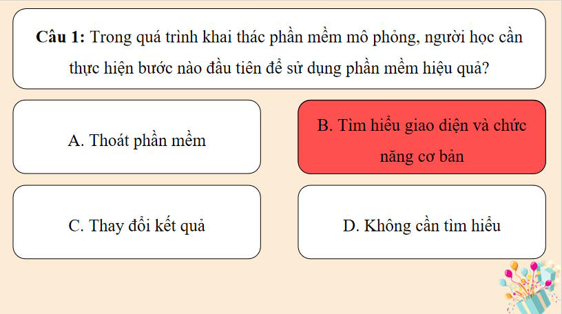 Trò chơi khởi động Tin học 9 Bài 6:
