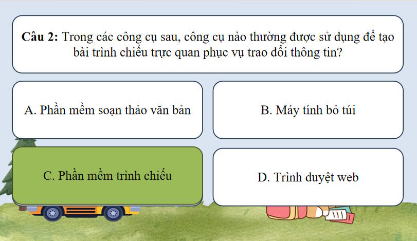 Trò chơi khởi động Tin học 9 Bài 8: