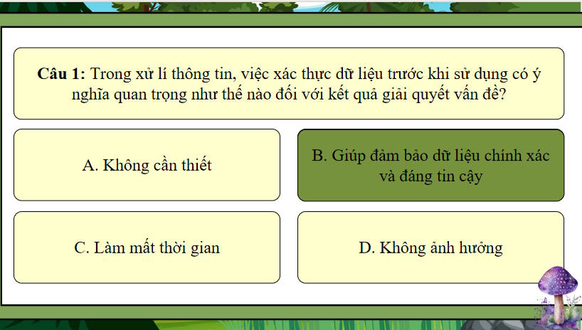Trò chơi khởi động Tin học 9 Bài 9a: