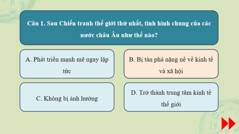 Game khởi động Lịch sử 9 Bài 2
