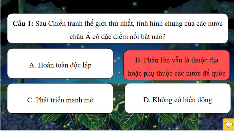 Game khởi động Lịch sử 9 Bài 3