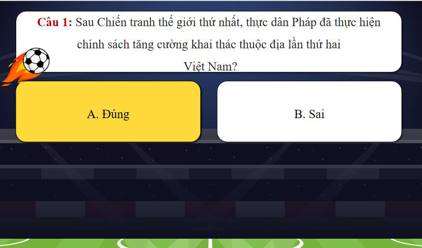 Game khởi động Lịch sử 9 Bài 5