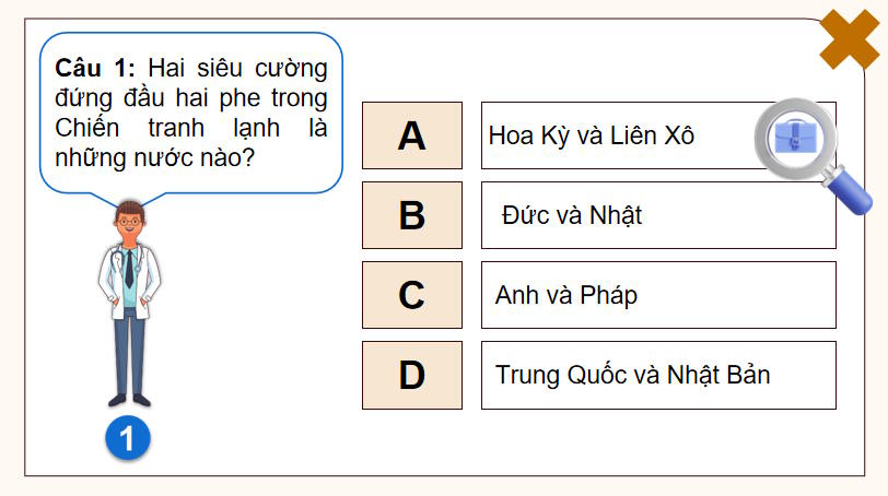 Game khởi động Lịch sử 9 Bài 9