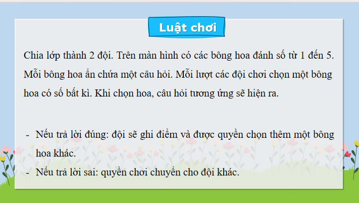 Trò chơi khởi động Địa lí 9 Bài 12